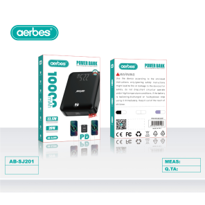 Power Bank Aerbes AB-SJ201 — 10000 mAh, PD Fast Charge 22.5W