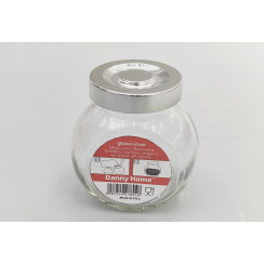 Скляна баночка для спецій Danny Home з металевою кришкою glass-inox