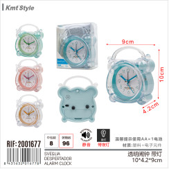 Прозрачный будильник с подсветкой