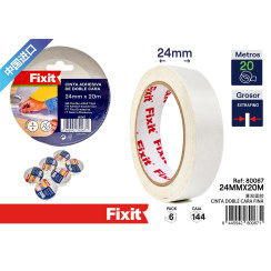 Тонкий двосторонній скотч 24mm×20m