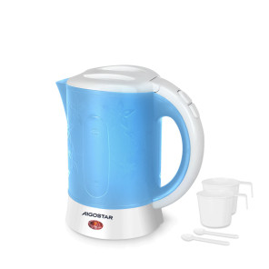 Электрочайник для путешествий 650 Вт 0,6 л синий - VDE/Walking Drip