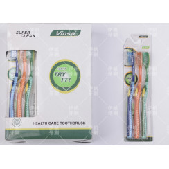Зубна щітка Vinsa Super Clean для дорослих набір 3 шт - м'яка щетина Health Care
