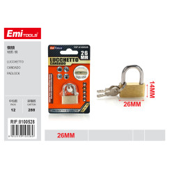 Медный замок 26 мм Emi LUCCHETTO