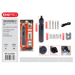 Акумуляторний електричний шуруповерт Emi CACCIAVITE ELETTRICO