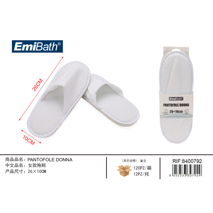 Жіночі шльопанці Emi Pantofole Donna 26*10 см
