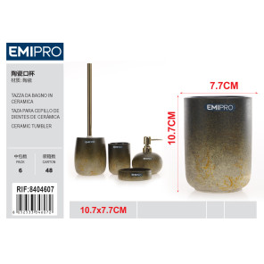 Керамический стакан для ванной Emi HM-8404607