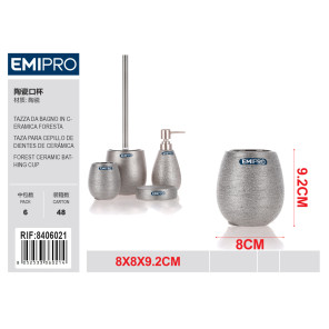 Керамический стакан для ванной FORESTA Emi HM-8406021