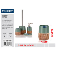 Керамічний стакан для ванної FORESTA Emi HM-8406041