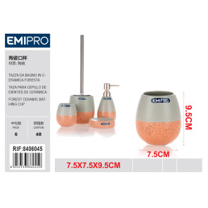 Керамічний стакан для ванної FORESTA Emi HM-8406045