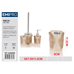 Керамический стакан для ванной FORESTA Emi HM-8406069