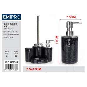 Дозатор для черного мыла с перламутром JS10063-A Emi