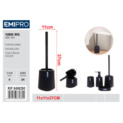 Щетка для унитаза черная Emi