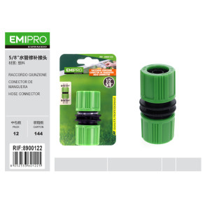З'єднувач для шланга Emipro 1/2-5/8 дюйма ремонтний пластиковий зелений