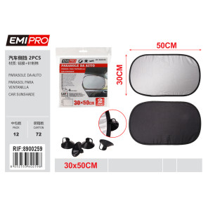 Сонцезахисні шторки для бокових вікон авто EMIPRO 30x50 см 2 шт