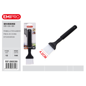 Кухонний пензлик для барбекю EMIPRO з пластиковою ручкою - чорний 4.2 см