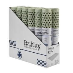 Коврик для ванны Bathlux ПВХ антискользящий серый 72x41 см