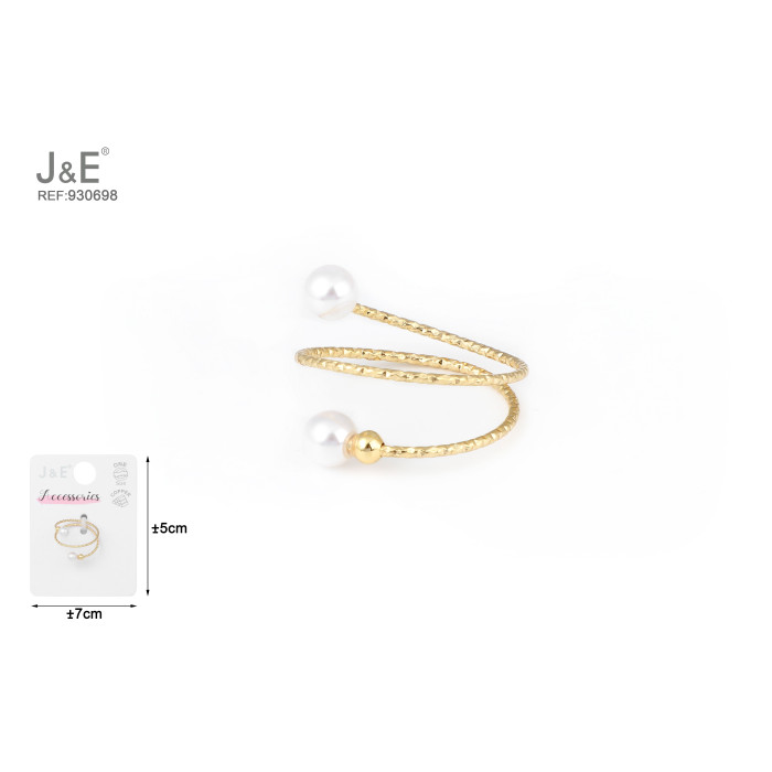 Позолочена 14K каблучка HM-930698