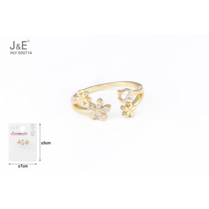 Позолочена 14K каблучка HM-930714