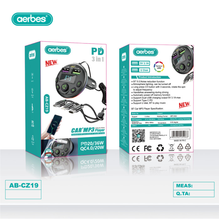 Автомобільний Bluetooth AB-CZ19