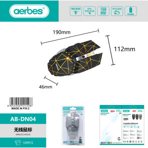 AB-DN04 Безпровідна миша Bluetooth - компактна та зручна