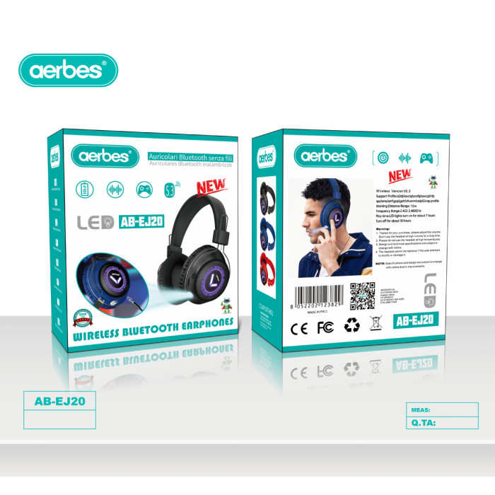 AB-EJ20 Bluetooth бездротові навушники з мікрофоном
