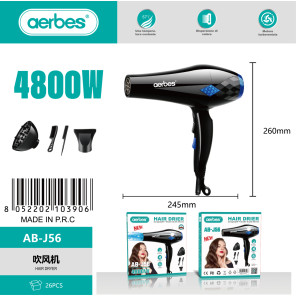 AB-J56 Фен для волосся 220 В з європейським круглим штепселем