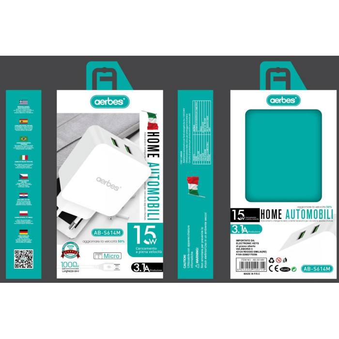 Зарядний пристрій Samsung AB-S614-M QC3.0/18W AB-822-M