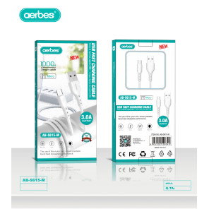 Білий USB-кабель даних для Samsung AB-S615-M