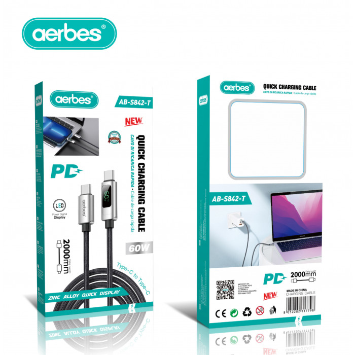 Портативний бездротовий зарядний пристрій 15W USB-C HM-AB-S842T