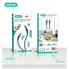 Кабель USB Type-C до Type-C PD AB-S844-T JT87 King Kong PD