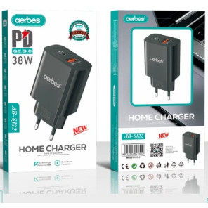 Зарядний адаптер AB-SJ22 USB-C 18W PD/QC для дому