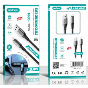 Кабель передачі даних Micro-USB Android AB-SJ68-M, 1,5 м