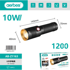 LED-фонарь AB-Z1163 – портативный ручной светодиодный фонарь