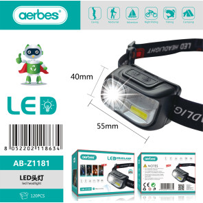 AB-Z1181 Налобний ліхтар LED