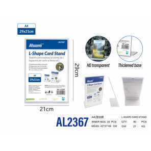 А4L-табличка з підставкою для друкованої продукції 20,7×28,8 см
