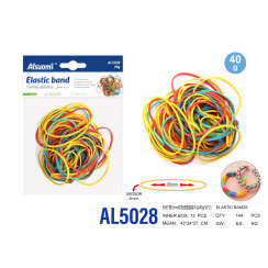 Кольорові гумки 80×2mm пакет 40g