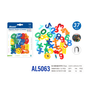 Магнітні цифри та символи 37 шт - набір для навчання рахунку на магнітній дошці