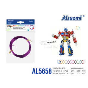 Алюмінієвий дріт для рукоділля Alsuomi 1мм x 5м фіолетовий AL5658