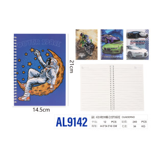 Зошит A5 м’яка обкладинка лінійка 60арк AL9142