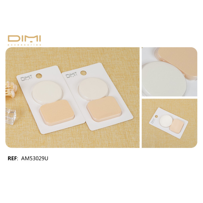 Губка для вмивання набір 2 шт 557 круг/квадрат