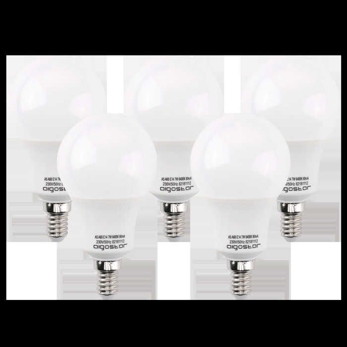 Набір ламп LED A60 E14 7W 6500K VDE 5 шт.