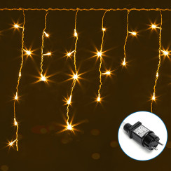Гирлянда лед волны теплый свет 10 м 200LED IP44