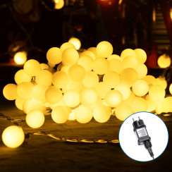 Гірлянда молочні бульбашки LED тепле 3‑5 м IP44