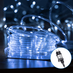 Гирлянда трубчатая 5 мм на меди холодное 10 м. 100LED IP44