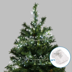 Батарейная гирлянда медная фейерверк холодный 1.5 м 50LED IP44