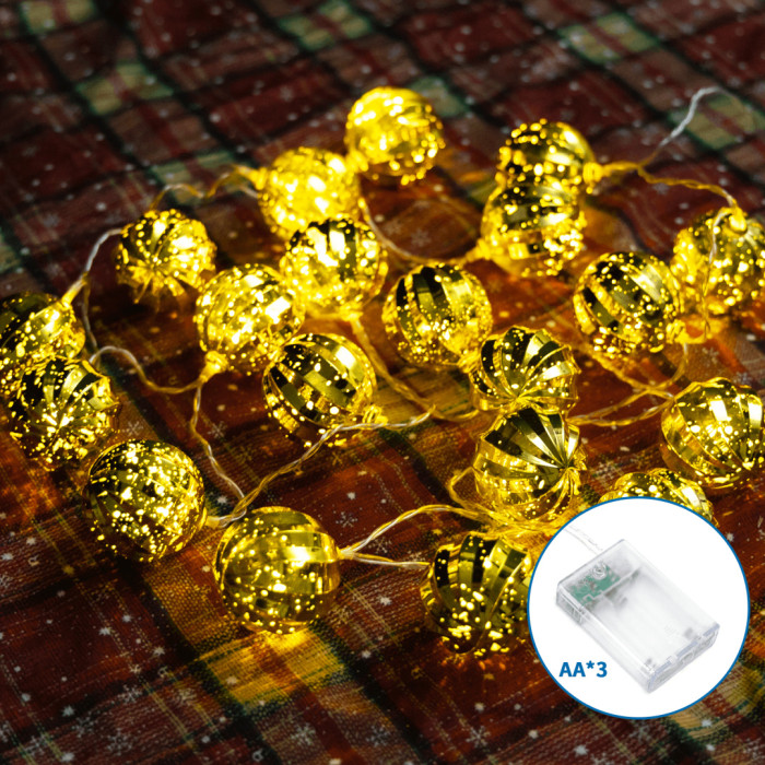 Светодиодный шар-гирлянда-на-батарейках-3AA-золотисто-белый-20LED-IP20-ON-OFF