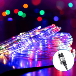 Низьковольтна кольорова світлодіодна гірлянда-стрічка 3м/15м 300LED IP44 8 функцій пам'яті
