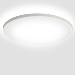 Світильник стельовий LED ультратонкий Чорний/Білий 24W 6500K IP44