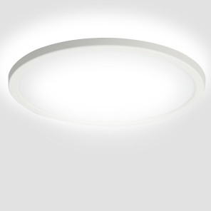 Світильник стельовий LED ультратонкий Чорний/Білий 24W 6500K IP44