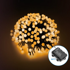 Батарейна гірлянда міні феєрверк кульки тепле світло 2.5 м 25LED IP44